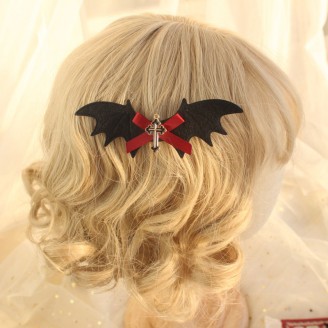 Halloween Bat Wing Lolita Style Hair Clip * Buy 2 Get 1 Free * (DG03)